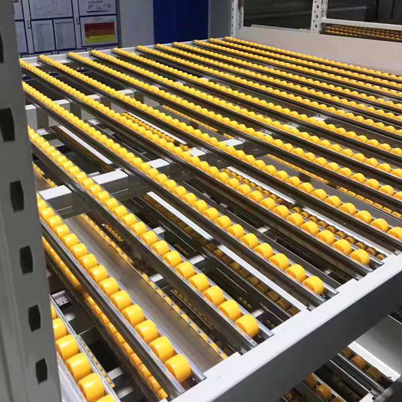 滚筒式货架仓库线棒滑轨流利条货架分拣流利架滚动货架重型货架