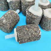 气饼沙头气泡石增氧泵气盘水产养殖砂盘软管打氧机粗砂曝气石砂头