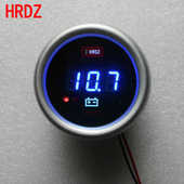 红日电子：汽车摩托车仪表数字改装 电压表12V24V电压表铝合金外壳