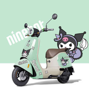 九号Q系电动车贴纸Q80 Q30卡通车身贴防水创意贴膜版 画装 饰贴 Q90