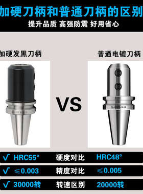 侧固刀柄SLNA刀柄BT40数控加工中心BT50高精度发黑刀柄动平衡BT30