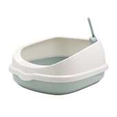 猫厕所防外溅猫沙盆幼猫成猫屎盆 猫砂盆中号半封闭式 疯狂 主人