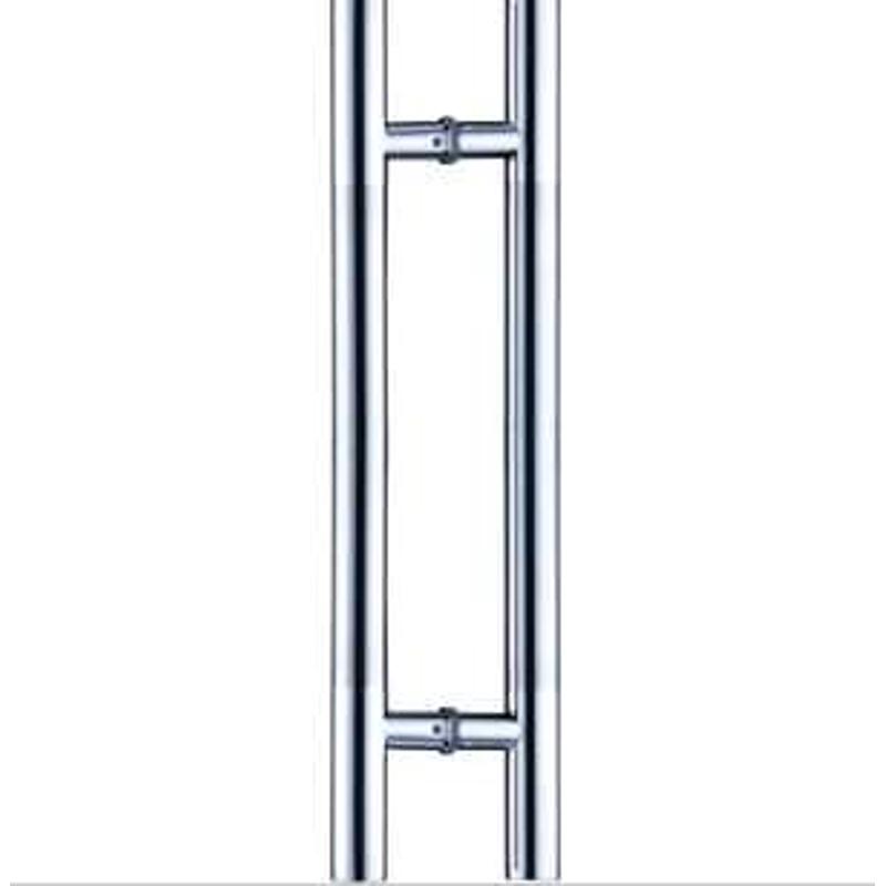 不锈钢加厚大门拉手38管X600长钢化玻璃扶手可定制尺寸