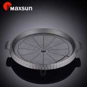 脉鲜户外露营烤盘烧烤盘韩式 烤肉盘铁板烧家用烤肉麦饭石无烟烤盘