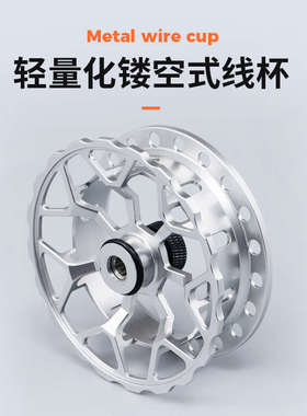 钓力德RC83海筏轮筏钓轮防海水带卸力全金属高速比桥伐轮一键复位