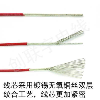 铁氟龙线UL1332#14 16 18 20 22 24 26 28AWG耐高温电子线 地感线