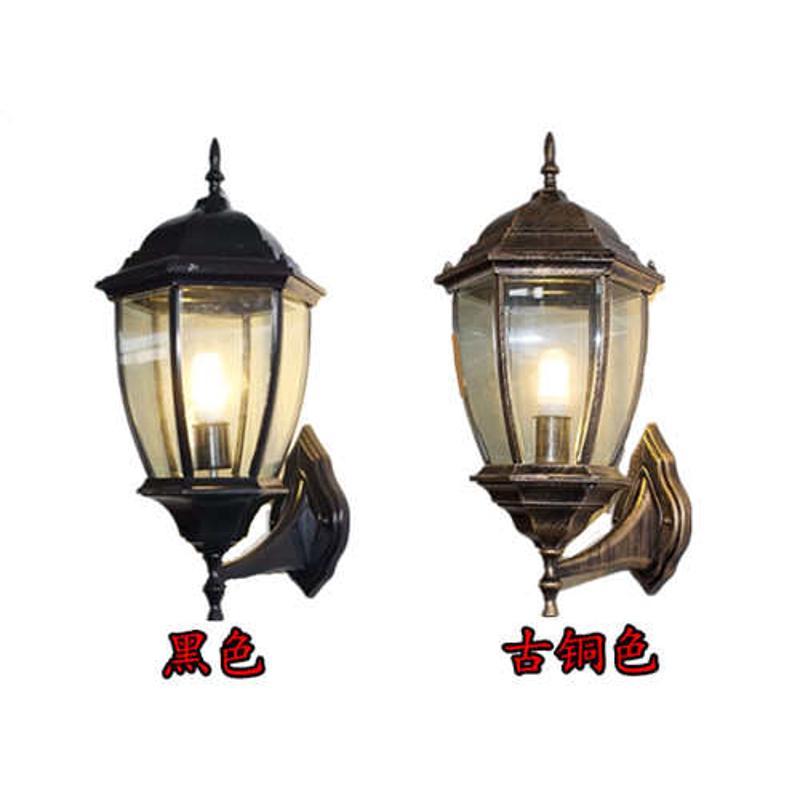 户外欧式壁灯室外防水庭院灯过道走廊灯仿古田园灯别墅客厅墙壁