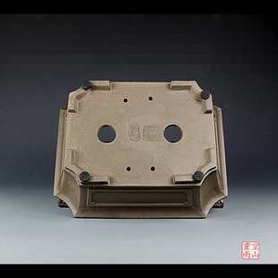 宜兴紫砂精品盆景花盆 全手工仿古长方形段泥简约黑松真柏老鸦柿