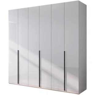 全实木衣柜家用卧室生态板六门大整体简易家用衣柜组合组合四衣橱