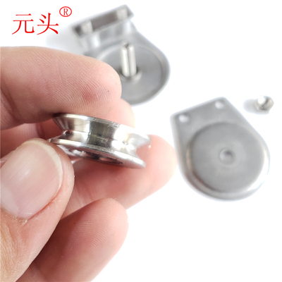 过河钓不锈钢无声背轮滑轮上下过线轮四川抬钓过江河元头渔具配件