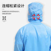 厂家无尘防静电工作服净化服洁净室分体无尘衣喷漆防护连帽分体服