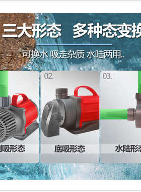 西龙XL-12000变频水泵节能静音潜水泵底滤鱼缸