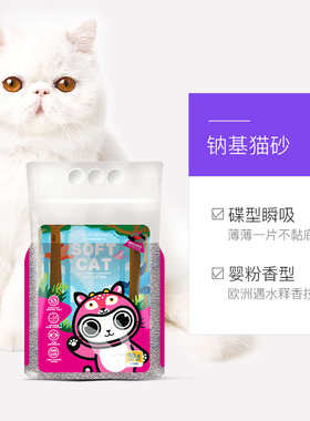魔粒膨润土猫砂进口无香猫砂结团活性炭除臭瞬吸锁水无尘20磅矿砂