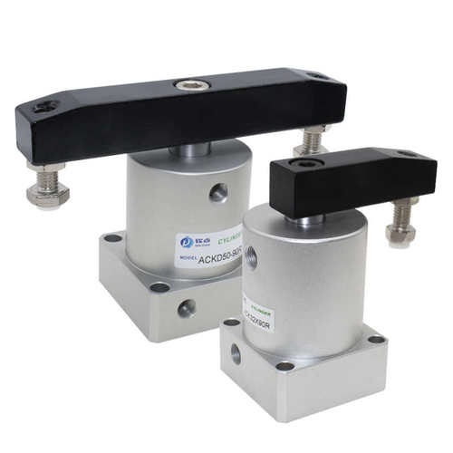 90度旋转夹紧下压转角气缸ACK/SRC25/32/40/50/63R/LD双压板180度