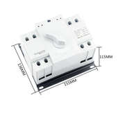 双电源切换开关 220v主备双路断电手动自动互锁太阳能转换控制器