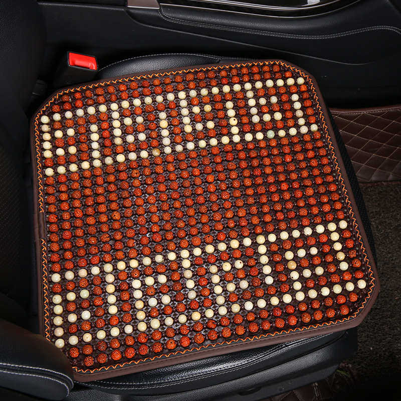 汽车桃核坐垫夏季凉垫山核桃单垫天珠山桃椅子桃木免捆绑单片座