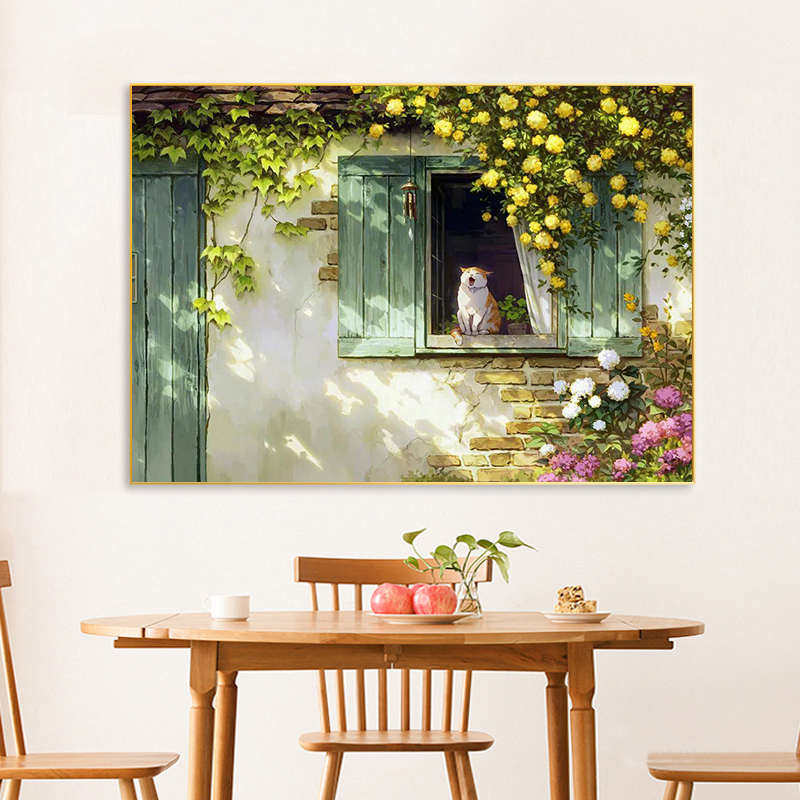 钻石画2025新款卡通动物猫咪小幅贴钻十字绣花卉风景客厅卧室满钻,居家布艺,钻石绣,淘宝优惠券,粉丝福利购,淘宝优惠卷