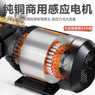 黑猫超高压清洗机洗车店专用壁挂式挂墙220V380V大功率商用洗车机