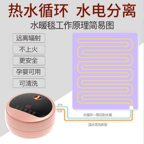 水暖电热毯双人水循环家用安全无辐射水热毯床垫单人电褥子超静音