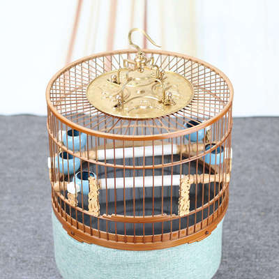 紫竹绣眼鸟笼柳莺红子靛颏黄鸟玉鸟金青手工竹皮抛光老竹鸟笼