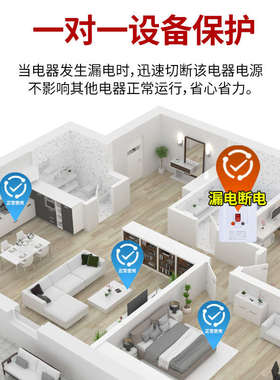 华帅热水器柜机开关空调专用漏电保护器HS50L-32A40A漏保空气开关