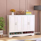 欧式 柜现代简约家用门厅柜经济型客厅玄关柜对开门大容量实木 鞋