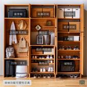 无即所有入户实木玄关柜进门换鞋 柜客厅隔断屏风收纳储物一体高柜