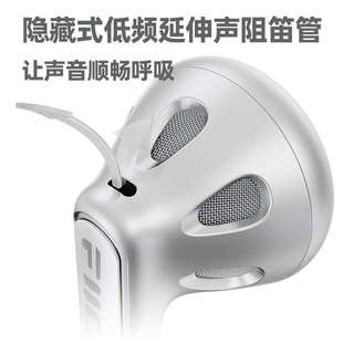 FiiO FF1镀铍振膜可换线平头耳机有线麦克风线控手机3.5耳塞 飞傲