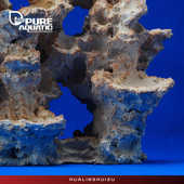 海水鱼缸造景石造型石小缸造景 造景石 免爆藻 纽扣支装 P牌造景石