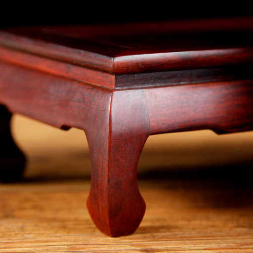 红木雕刻木托酸枝木弯脚方木质工艺品底座实底座佛像盆景奇石摆件