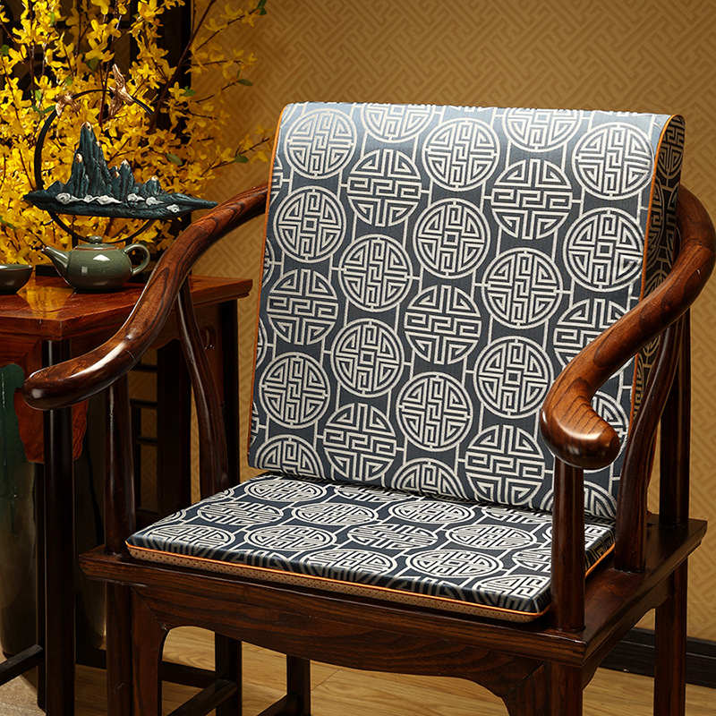 新中式靠背客厅红木沙发腰靠大靠背垫靠枕办公室椅子护腰靠垫腰
