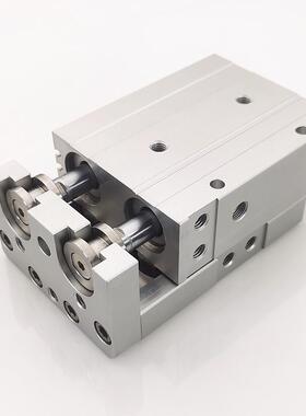 亚替代款高精度气动滑台气缸HLQ20 HLQ25X10/2030405075100125150