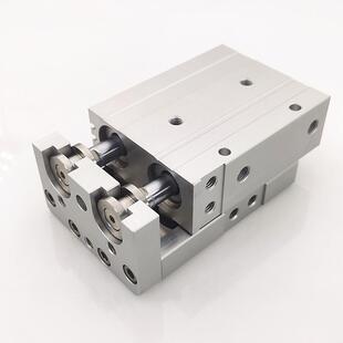 亚替代款高精度气动滑台气缸HLQ20 HLQ25X10/2030405075100125150