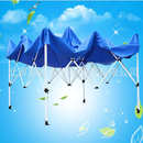 帐篷广告户外雨蓬车篷折叠摆摊棚子四角伸缩伞雨棚租赁防水遮阳篷