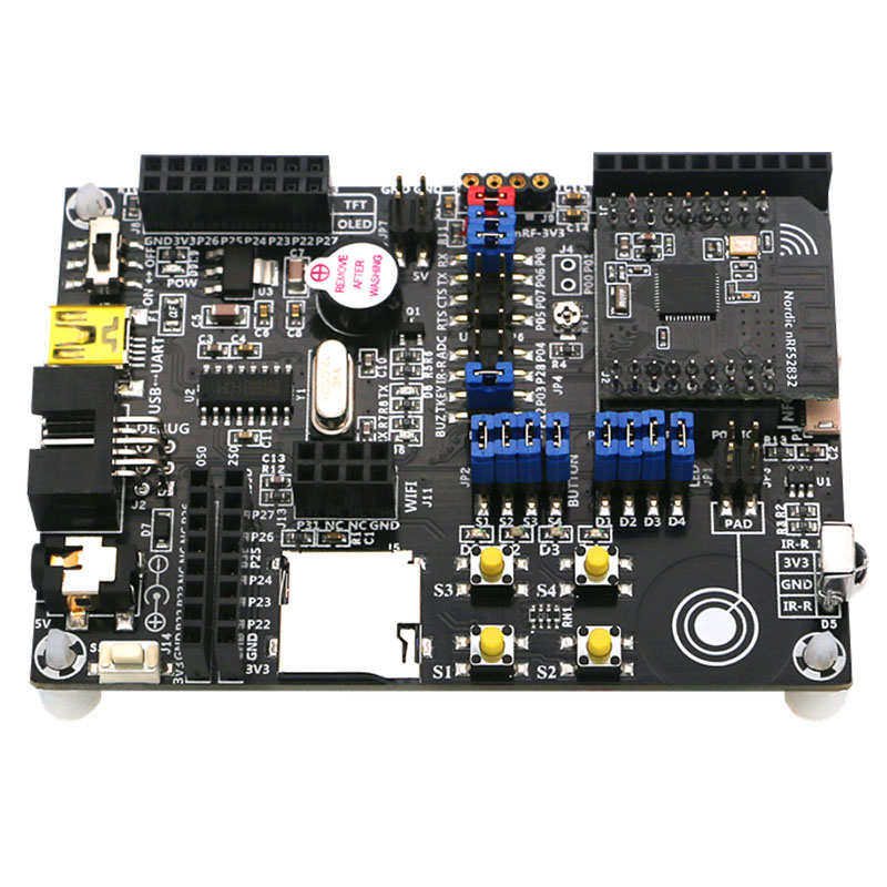 nRF52832开发板蓝牙5.0BLE超低功耗Mesh组网ANT/NFC/2.4G/nRF52DK