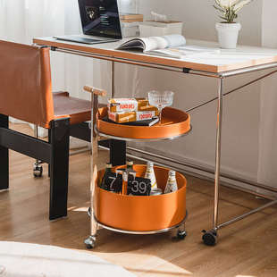 美之趣餐边移动推车多用途家用储物柜沙发边几轻奢小酒车床头柜