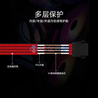 电脑电源显卡6+2pin延长线 VGA PCIE 8pin延长线8P加长包网线30cm