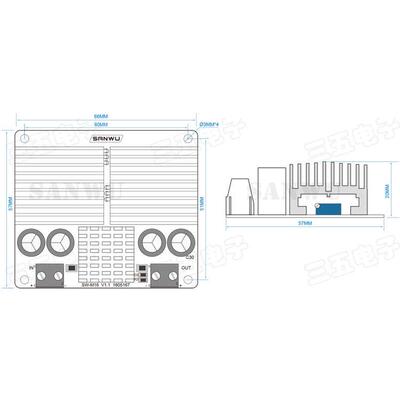 升压电源模块 车载大功率可调升压模块DC-DC 12V转24V