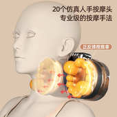 颈椎按摩枕肩颈按摩仪腰部加热靠枕揉捏热敷家用多功能颈部按摩器