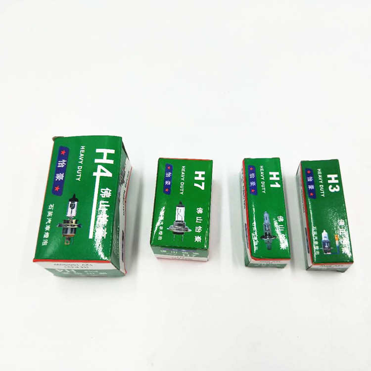 怡豪12V汽车灯泡H1H3H4H7近光远光雾灯大灯原车原厂卤素灯泡