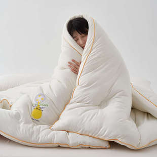 A类玉米纤维糯糯被子2023新款 被褥保暖软被芯加厚保暖秋冬被 冬季