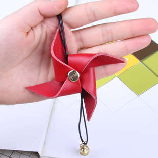 风车汽车挂件倒车镜内吊饰品小铃铛吊坠女神款网红高档大气挂饰