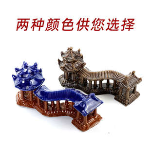 花盆装饰品小摆件凉亭上水石假山盆景造景摆件石头山石微景观山水