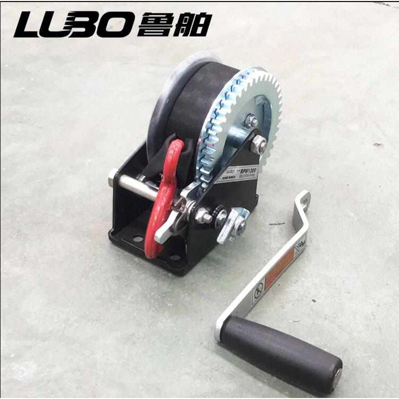 拖车绞盘自锁拖车配件小型便携绞盘手摇绞盘鸡用养殖绞盘手动绞