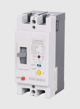 2P塑壳漏电保护器 单相100A125A 225安250A 220V带漏电断路器开关