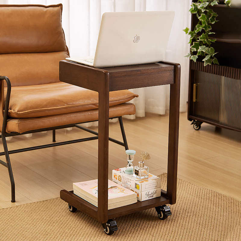 实木可移动桌子带轮电脑桌沙发边几柜迷你茶几客厅家用方角几茶台,住宅家具,移动边几/推车,淘宝优惠券,粉丝福利购,淘宝优惠卷