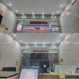 玻璃门头安装风幕机支架门顶横杆支架门头装机框卷闸门超长挂装