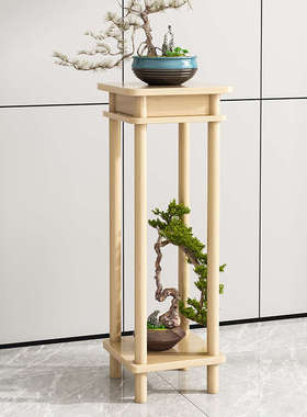 室内花架子多层描金花架白色花几仿实木落地客厅阳台置物架吊兰茶