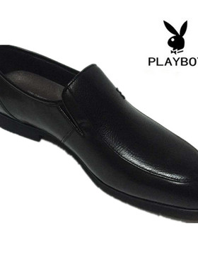 花花公子男鞋2017新款商务正装套脚男鞋英伦皮鞋单鞋1711-311529