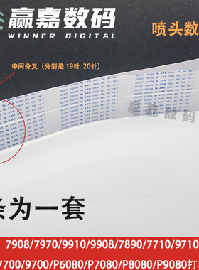 爱普生7908 9908 7910 9910 P6080 8080喷头数据线打印头扁平排线